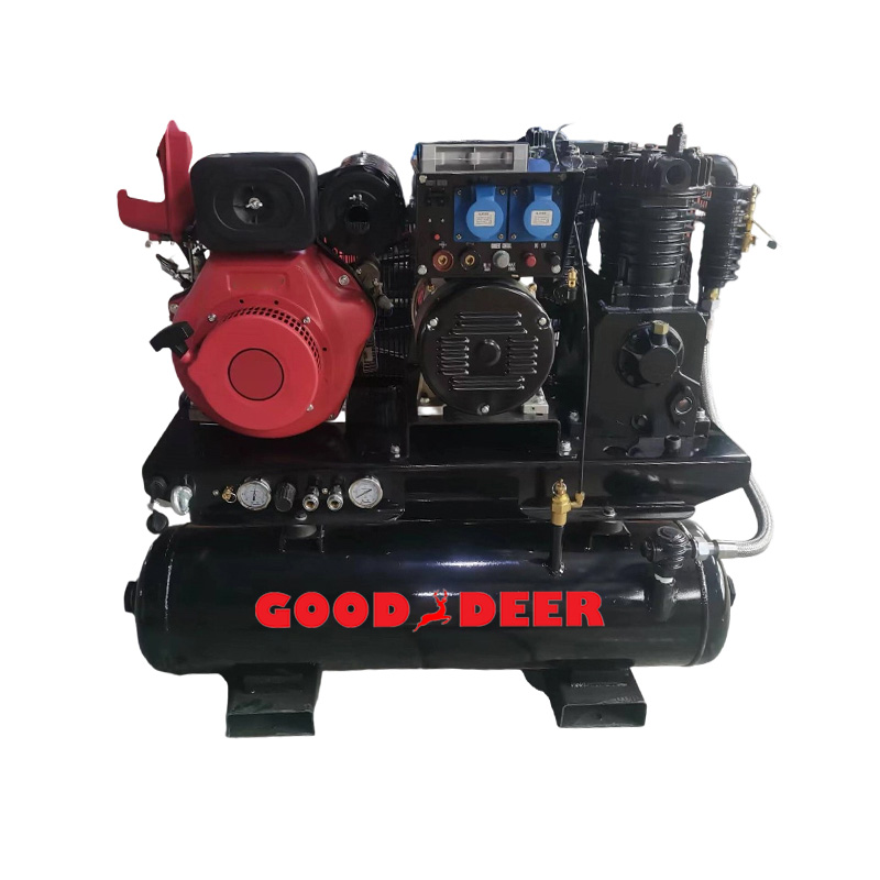 3 In 1 Diesel Double Tank Air Compressor